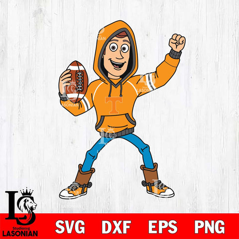 Tennessee Volunteers Toy Story Football Christmas File Cut, NCAA SVG DXF EPS PNG FILE, Digital Download , Criucut , Silhouette
