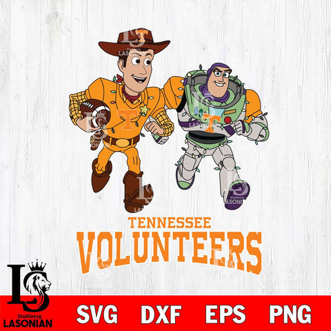 Tennessee Volunteers Woody & Buzz Lightyear Football Cricut,Christmas SVG DXF EPS PNG FILE, NCAA Digital Download,Instant Download, Silhouette