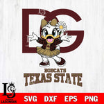 Texas State Bobcats Dolce And Gabbana Daisy Duck Disney Svg Eps Dxf Png File, Digital Download, Instant Download