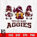 Texas A&M Aggies 3 Gnomes Football Svg Eps Dxf Png File, Digital Download, Instant Download