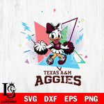 Texas A&M Aggies Cute Daisy Duck Cheerleader SVG DXF EPS PNG FILE, NCAA File Cut,Digital Download,Instant Download