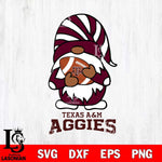 Texas A&M Aggies Gnomes Football Svg Eps Dxf Png File, Digital Download, Instant Download