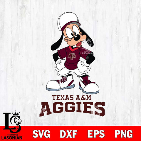 Texas A&M Aggies Goofy Sport SVG DXF EPS PNG FILE,NCAA svg ,Football Digital Download,Instant Download, Silhouette