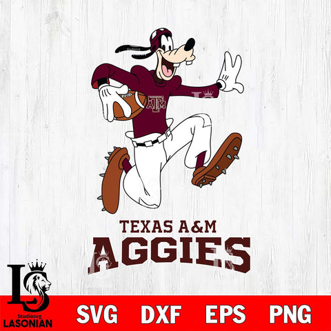 Texas A&M Aggies Goofy rugby Sport SVG DXF EPS PNG FILE,NCAA svg ,Football Digital Download,Instant Download, Silhouette