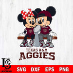Texas A&M Aggies Mickey And Minnie Football Champions Svg Eps Dxf Png File, NCAA svg , Digital Download , Instant Download, Cricut File