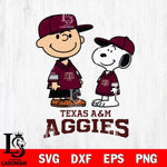 Texas A&M Aggies Peanuts Snoopy Football SVG DXF EPS PNG FILE,Snoopy File Cut, NCAA Digital Download,Instant Download,Christmas Silhouette