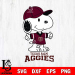 Texas A&M Aggies Snoopy football SVG DXF EPS PNG FILE,Snoopy File Cut, NCAA Digital Download,Instant Download,Christmas Silhouette