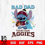 Texas A&M Aggies Stitch Rad Dad SVG DXF EPS PNG FILE, NCAA File Cut,Digital Download,Instant Download