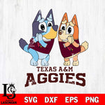 Texas A M Aggies Bluey & Bingo 5 Svg Eps Dxf Png File, NCAA svg, Digital Download, Instant Download
