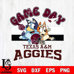 Texas A M Aggies Bluey & Bingo 9 Svg Eps Dxf Png File, NCAA svg, Digital Download, Instant Download