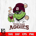 Texas A M Aggies Grinch Cofffe Hoodie Cut Files Cricut, Svg Dxf Eps Png file, Digital download , Silhouette