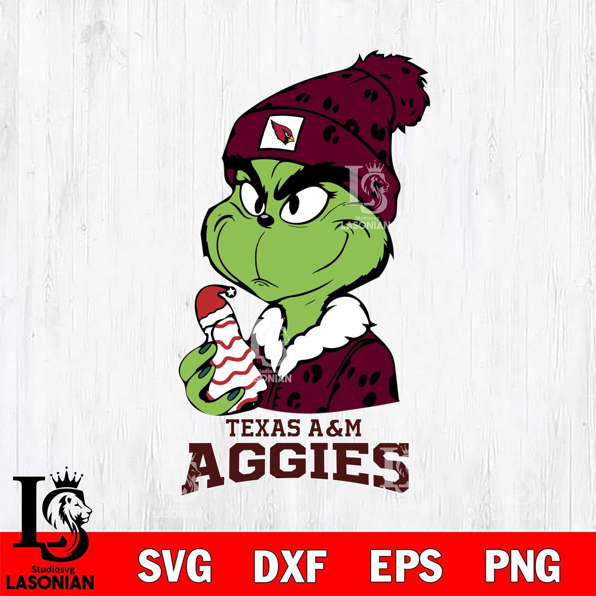 Texas A M Aggies Grinch Tree Cake – lasoniansvg