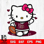 Texas A M Aggies Hello Kitty sport 10 Svg Eps Dxf Png File, NCAA svg, Digital Download, Instant Download