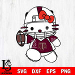 Texas A M Aggies Hello Kitty sport 11 Svg Eps Dxf Png File, NCAA svg, Digital Download, Instant Download