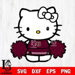 Texas A M Aggies Hello Kitty sport 3 Svg Eps Dxf Png File, NCAA svg, Digital Download, Instant Download