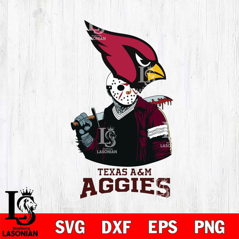 Texas A M Aggies Jason Voorhees 10 Svg Eps Dxf Png File, Digital Download
