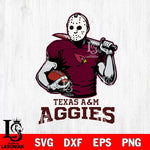 Texas A M Aggies Jason Voorhees 9 Svg Eps Dxf Png File, Digital Download