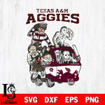 Texas A M Aggies Jason Voorhees Horror 10 Svg Eps Dxf Png File, NCAA svg, Digital Download, Instant Download