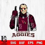 Texas A M Aggies Jason Voorhees Horror 3 Svg Eps Dxf Png File, NCAA svg, Digital Download, Instant Download