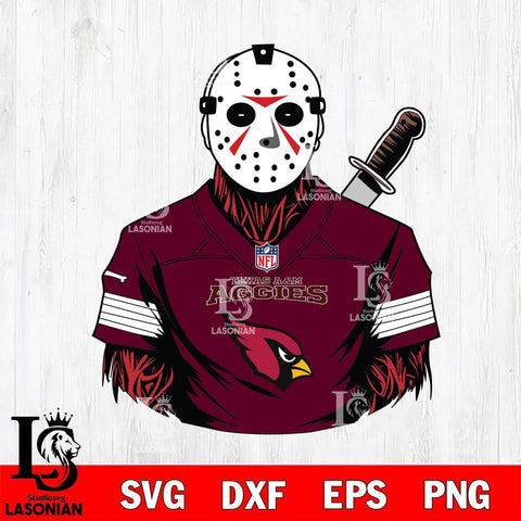 Texas A M Aggies Jason Voorhees Horror 4 Svg Eps Dxf Png File, NCAA svg, Digital Download, Instant Download
