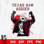 Texas A&M Aggies Jason Voorhees Horror Halloween 3 Svg Eps Dxf Png File, NCAA bundle svg, Digital Download, Instant Download