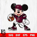 Texas A M Aggies Mickey Mouse Svg Eps Dxf Png File, NCAA svg, Digital Download, Instant Download