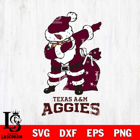 Texas A M Aggies Santa Claus Ugly Svg dxf eps png pdf file,NCAA svg,Digital Download,Cricut file