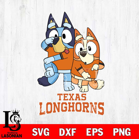 Texas Longhorns Bluey Chilli Dance Mode Svg Eps Dxf Png File, Digital Download, Instant Download