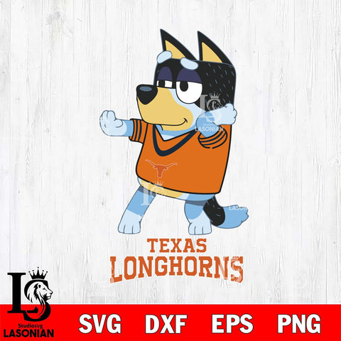 Texas Longhorns Bluey Dad Dance Svg Eps Dxf Png File, Digital Download, Instant Download
