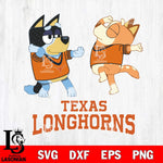 Texas Longhorns Bluey Dance Svg Eps Dxf Png File, Digital Download, Instant Download