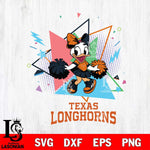 Texas Longhorns Cute Daisy Duck Cheerleader SVG DXF EPS PNG FILE, NCAA File Cut,Digital Download,Instant Download