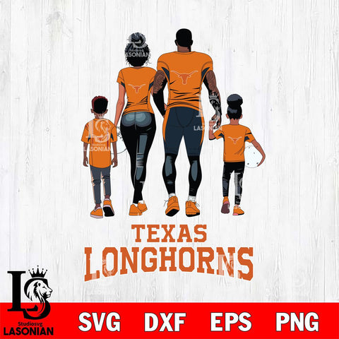 Texas Longhorns Family Love Rugby SVG DXF EPS PNG FILE,NCAA SVG, Father day Digital Download,Instant Download, Silhouette