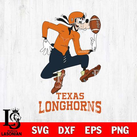 Texas Longhorns Goofy Circus Football SVG DXF EPS PNG FILE,NCAA svg ,Football Digital Download,Instant Download, Silhouette