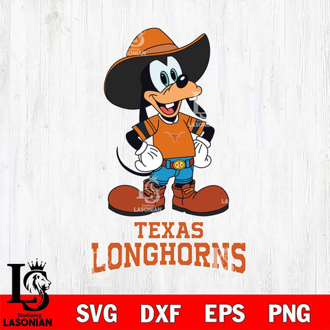 Texas Longhorns Goofy Cowboy Sport SVG DXF EPS PNG FILE,NCAA svg ,Football Digital Download,Instant Download, Silhouette