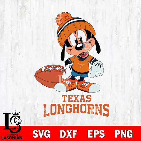 Texas Longhorns Goofy Football SVG DXF EPS PNG FILE,NCAA svg ,Football Digital Download,Instant Download, Silhouette