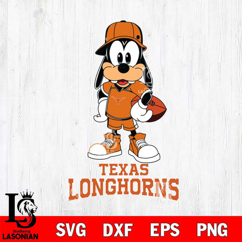 Texas Longhorns Goofy rugby SVG DXF EPS PNG FILE,NCAA svg ,Football Digital Download,Instant Download, Silhouette
