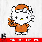 Texas Longhorns Hello Kitty sport 5 Svg Eps Dxf Png File, NCAA svg, Digital Download, Instant Download