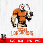Texas Longhorns Jason Voorhees Svg Eps Dxf Png File, Digital Download