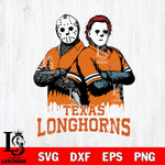 Texas Longhorns Jason Voorhees 8 Svg Eps Dxf Png File, Digital Download