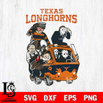 Texas Longhorns Jason Voorhees Horror 10 Svg Eps Dxf Png File, NCAA svg, Digital Download, Instant Download