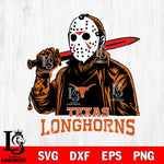 Texas Longhorns Jason Voorhees Horror 12 Svg Eps Dxf Png File, NCAA svg, Digital Download, Instant Download