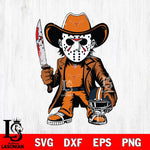 Texas Longhorns Jason Voorhees Horror Svg Eps Dxf Png File, NCAA svg, Digital Download, Instant Download
