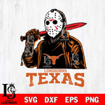 Texas Longhorns Jason Voorhees Horror Halloween Svg Eps Dxf Png File, NCAA svg, Digital Download, Instant Download