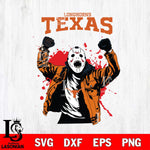 Texas Longhorns Jason Voorhees Horror Halloween 3 Svg Eps Dxf Png File, NCAA svg, Digital Download, Instant Download