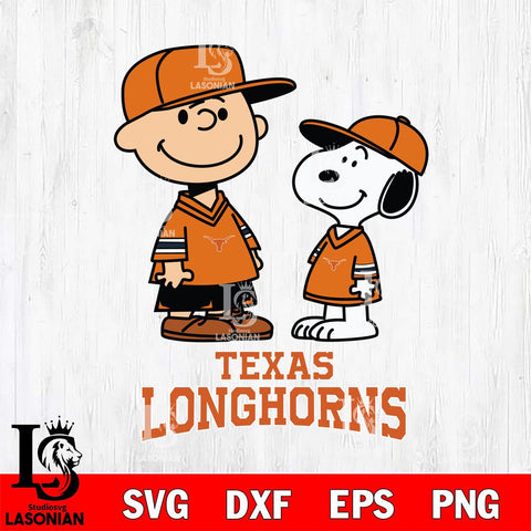 Texas Longhorns Peanuts Snoopy Football SVG DXF EPS PNG FILE,Snoopy File Cut, NCAA Digital Download,Instant Download,Christmas Silhouette