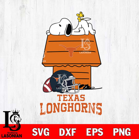 Texas Longhorns Snoopy Chill Football SVG DXF EPS PNG FILE,Snoopy File Cut, NCAA Digital Download,Instant Download,Christmas Silhouette