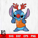 Texas Longhorns Stitch Reindeer Svg Eps Dxf Png File, Digital Download, Instant Download