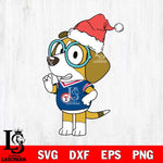 Texas Rangers Bluey Honey Christmas Svg Eps Dxf Png File, Digital Download, Instant Download