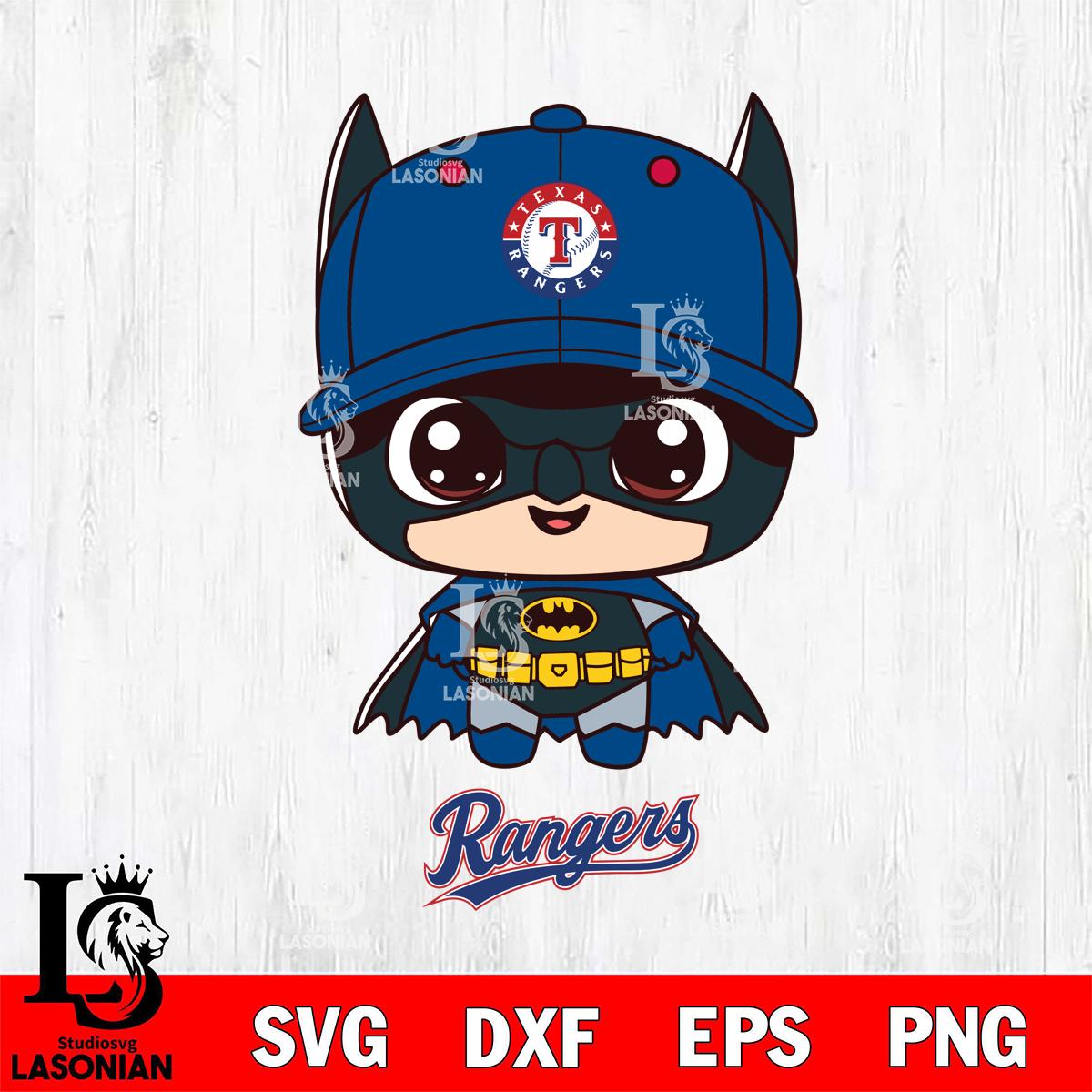Texas Rangers Cute Batman Baseball – lasoniansvg