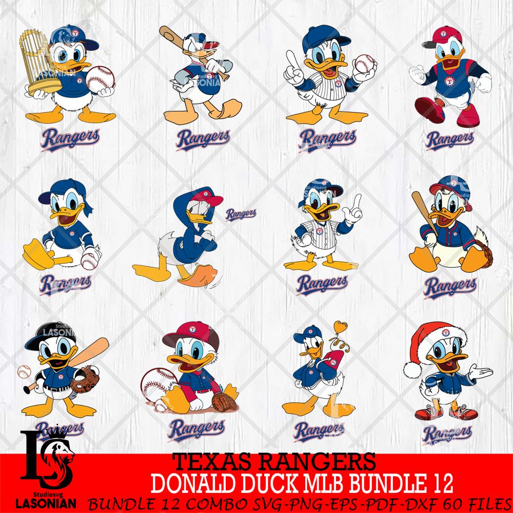 Texas Rangers Donald Duck MLB Bundle 12 – lasoniansvg
